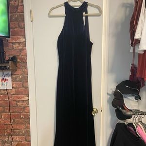 Navy blue wedding dress